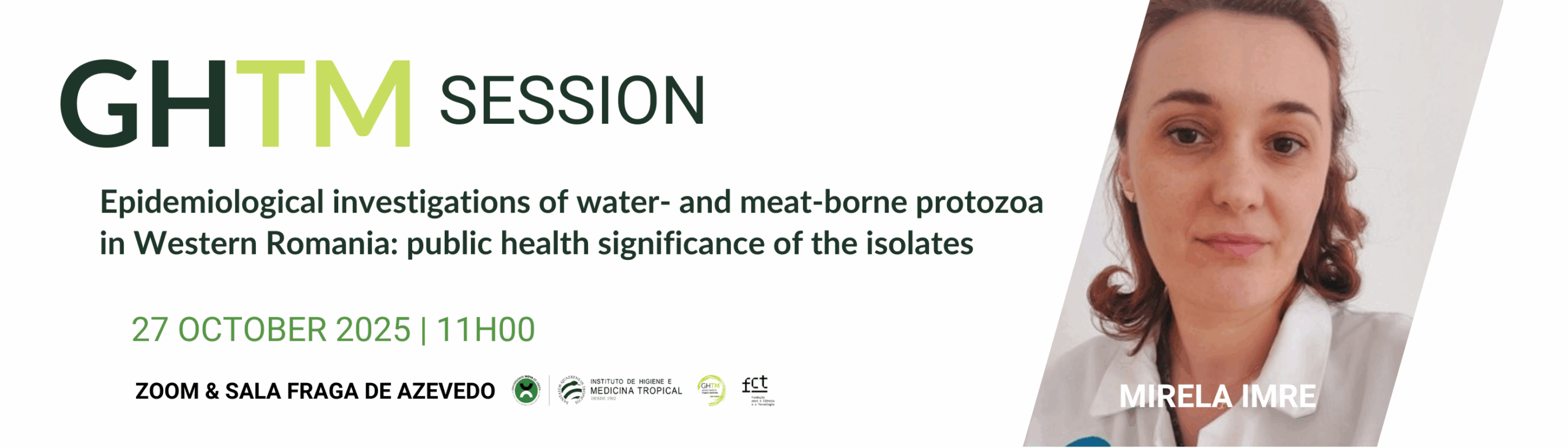 GHTM Session | Epidemiological investigations of water- and meat-borne protozoa in Western Romania: public health significance of the isolates