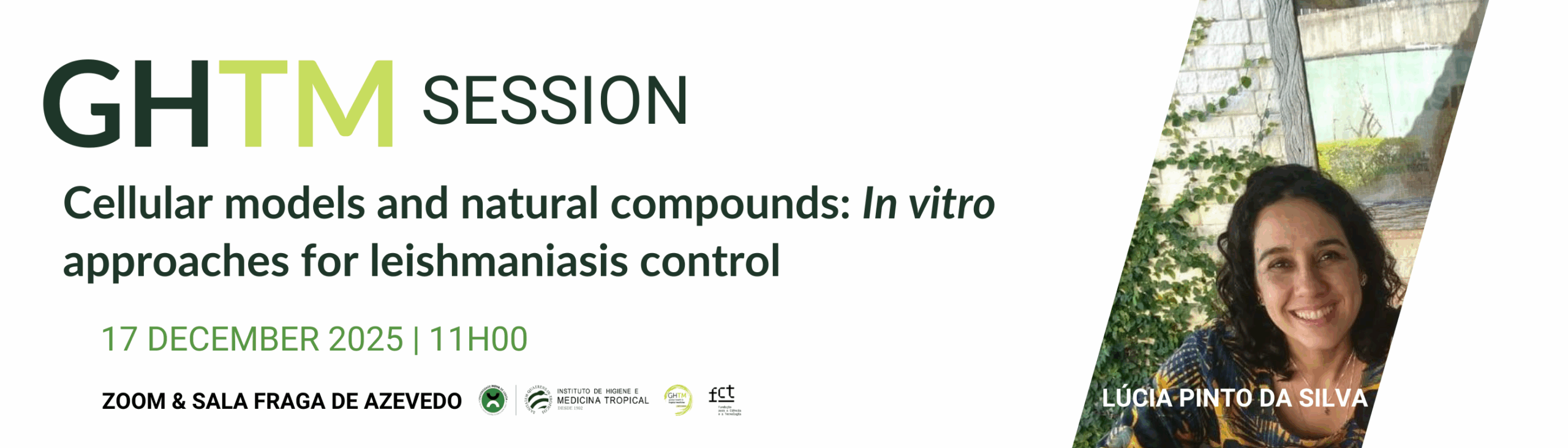 GHTM Session | Cellular models and natural compounds: In vitro approaches for leishmaniasis control